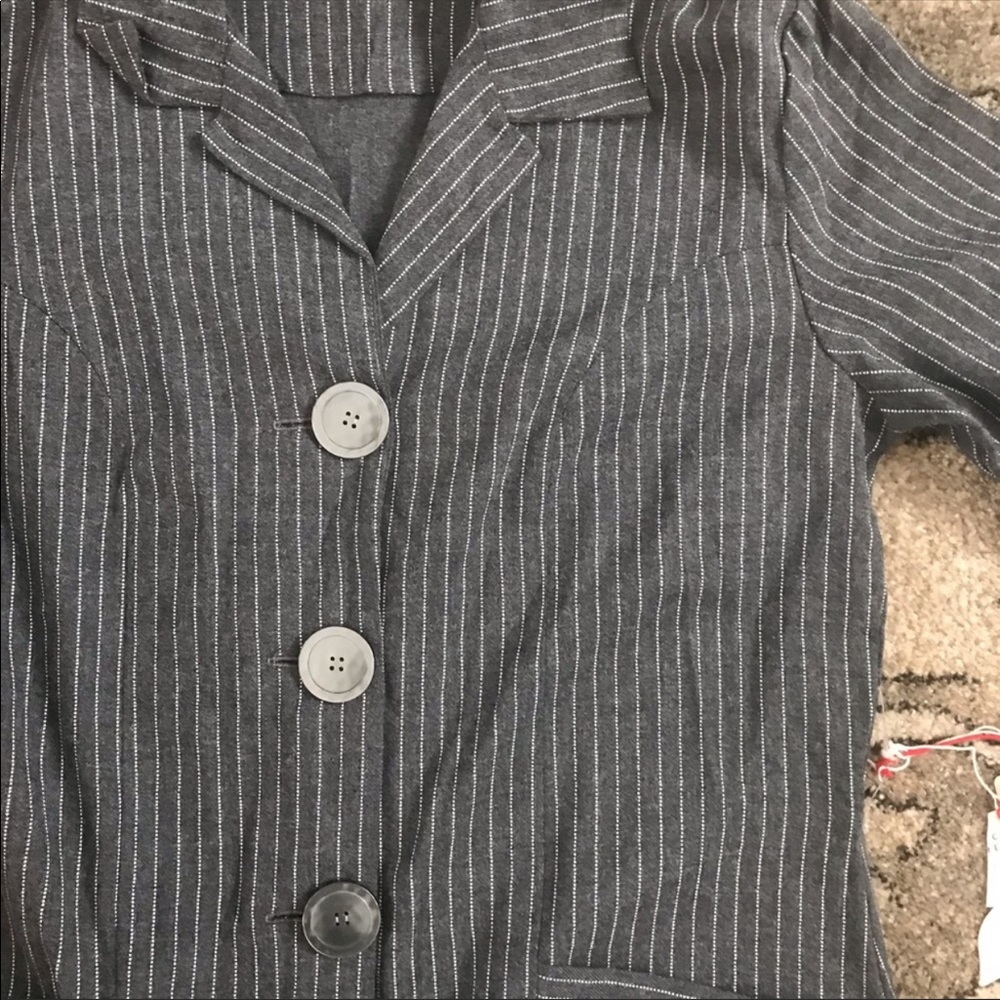 Vintage grey wabash stripe dress - Picture 7 of 9
